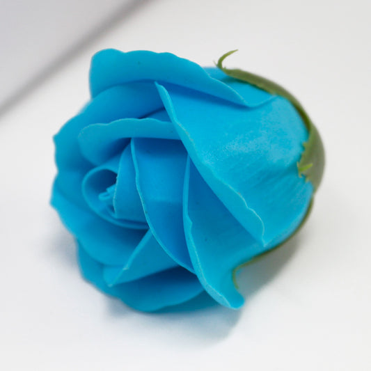 Rose de savon - bleu